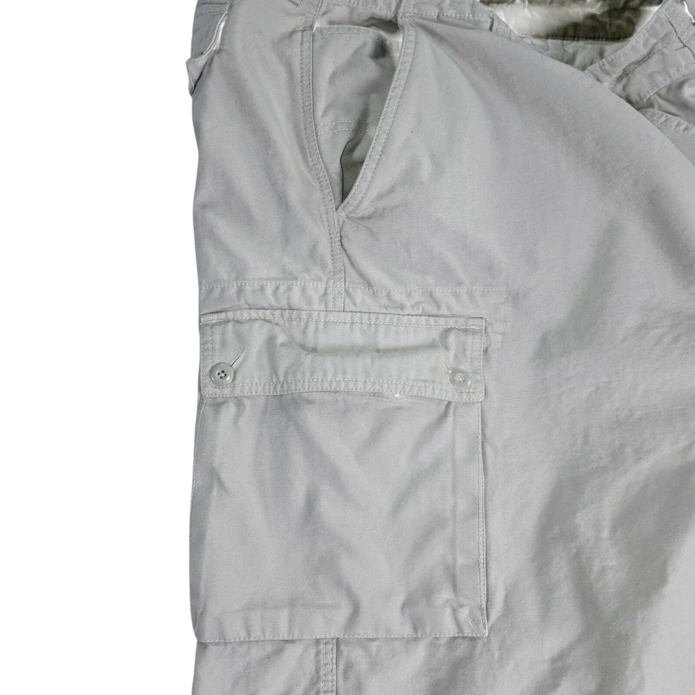 Chaps‎ Mens Rugged Cargo Shorts 40 Multiple Pockets Classic Regular Fit Beige